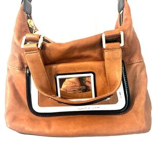 L.A.M.B. By Gwen Stefani Y2K Tan Leather Satchel Bag